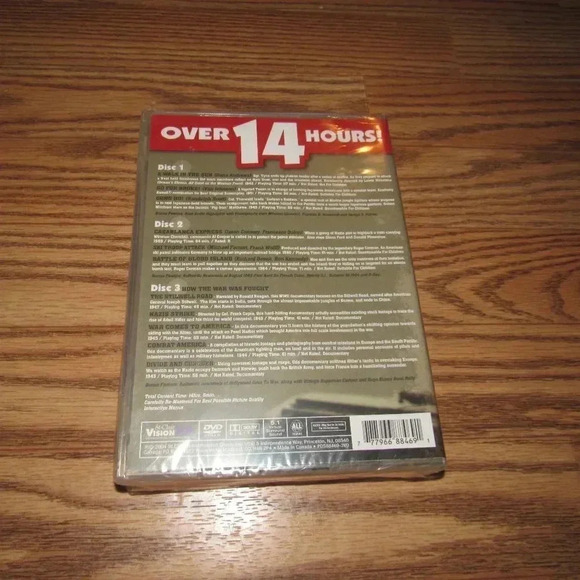 WWII Movie Classics (11 features; 3 DVD Set)~Over 14 hours~SEALED! - Picture 2 of 3